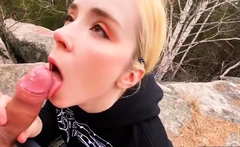 Blonde Blowjob Dick and Hard Sweetie Fox